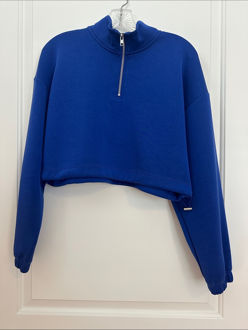 PARAGON Cropped Half-Zip Pullover airlift sweatshirt - Royal Blue